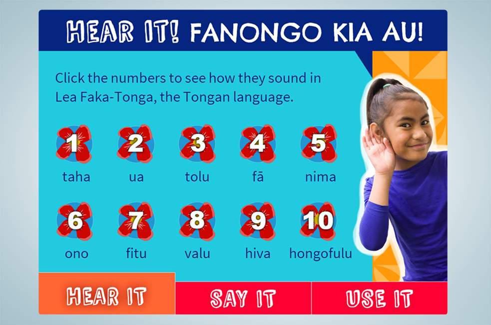 Learn to count for Tongan Language Week Lift Education